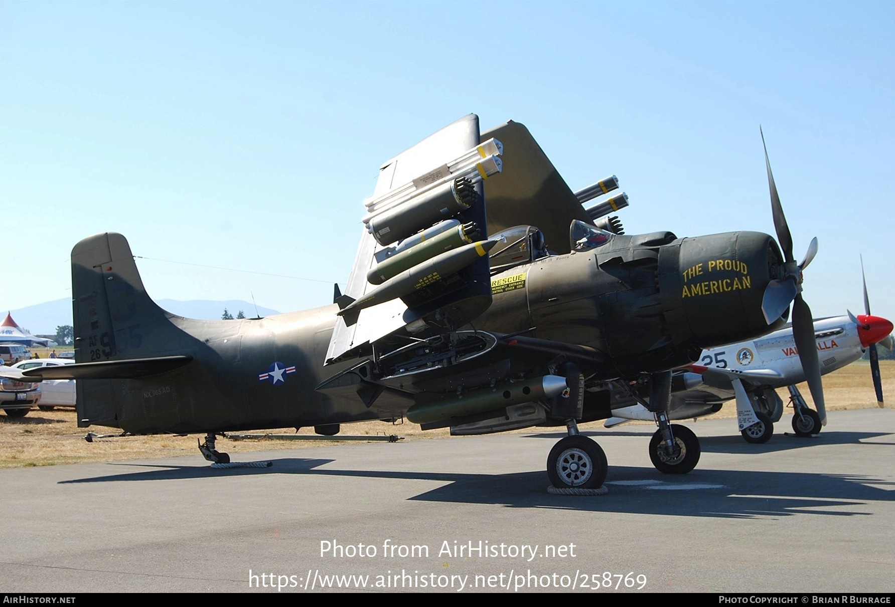 Aircraft Photo of N965AD / NX965AD / AF26-965 | Douglas A-1D Skyraider (AD-4NA) | USA - Air Force | AirHistory.net #258769