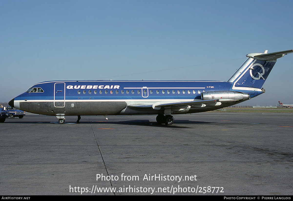 Aircraft Photo of C-FQBO | BAC 111-304AX One-Eleven | Quebecair | AirHistory.net #258772