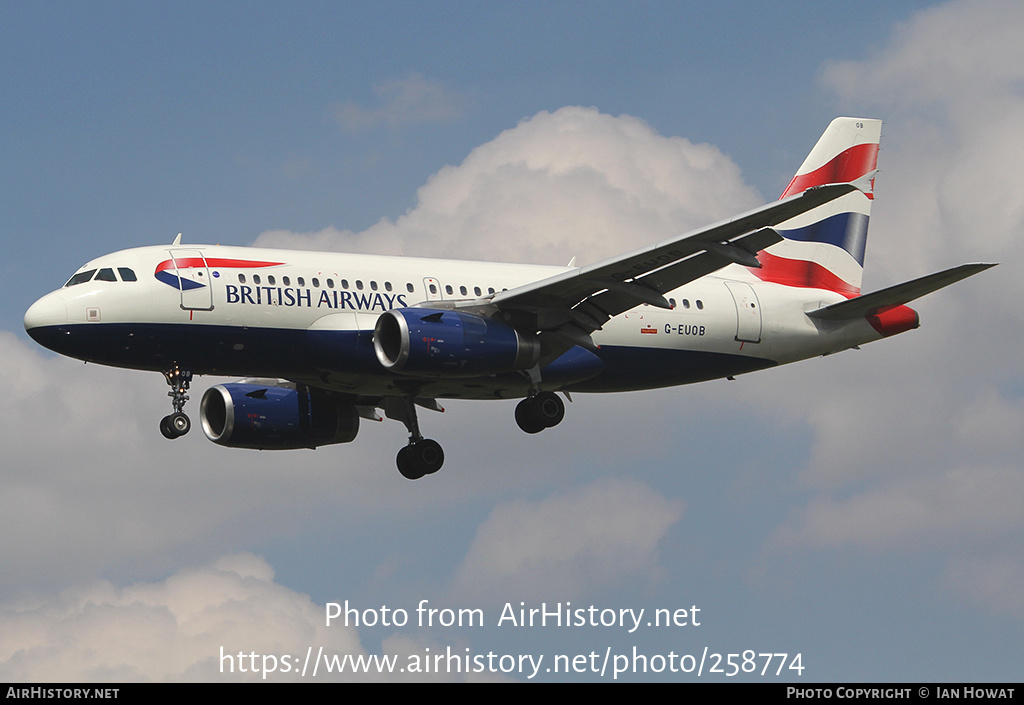 Aircraft Photo of G-EUOB | Airbus A319-131 | British Airways | AirHistory.net #258774