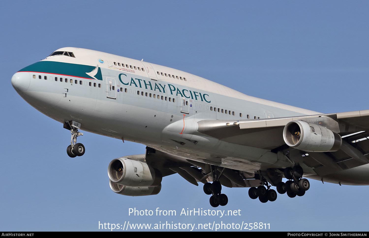 Aircraft Photo Of B-HUF | Boeing 747-467 | Cathay Pacific Airways ...