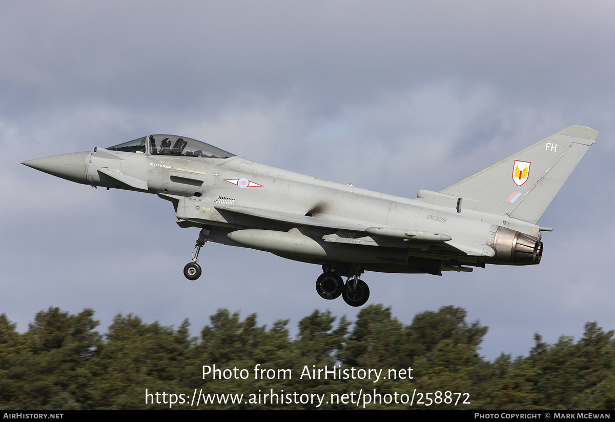 Aircraft Photo of ZK329 | Eurofighter EF-2000 Typhoon FGR4 | UK - Air Force | AirHistory.net #258872