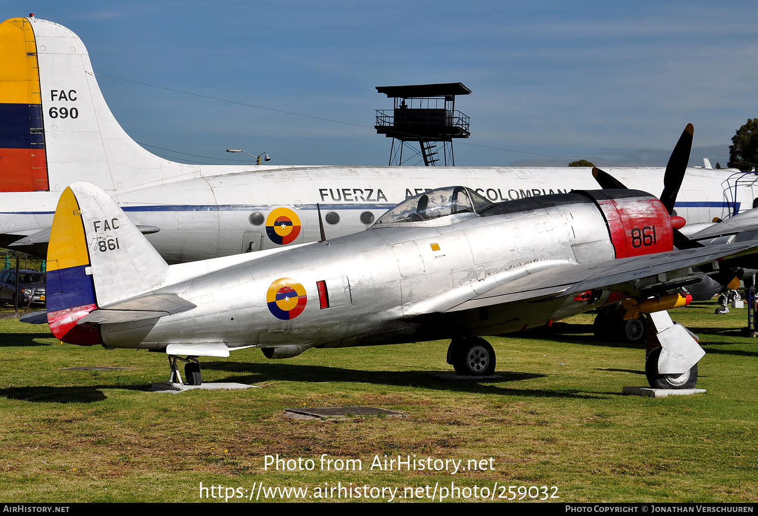 Aircraft Photo of FAC861 | Republic P-47D Thunderbolt | Colombia - Air Force | AirHistory.net #259032