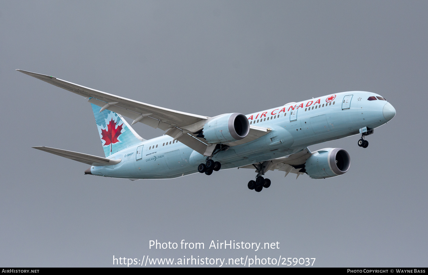 Aircraft Photo of C-GHQY | Boeing 787-8 Dreamliner | Air Canada | AirHistory.net #259037