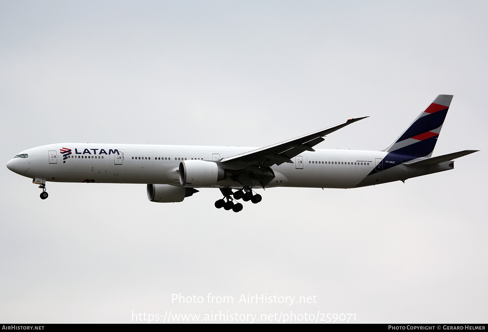 Aircraft Photo of PT-MUC | Boeing 777-32W/ER | LATAM Airlines | AirHistory.net #259071