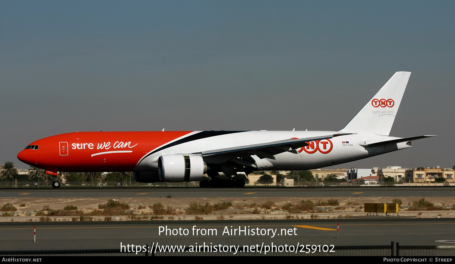 Aircraft Photo of OO-TSA | Boeing 777-FHT | TNT Airways | AirHistory.net #259102