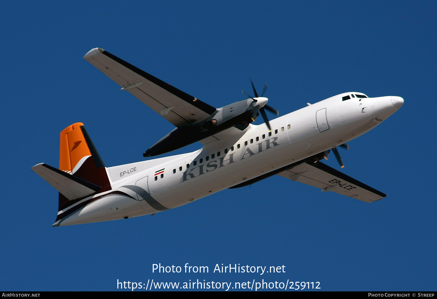 Aircraft Photo of EP-LCE | Fokker 50 | Kish Air | AirHistory.net #259112