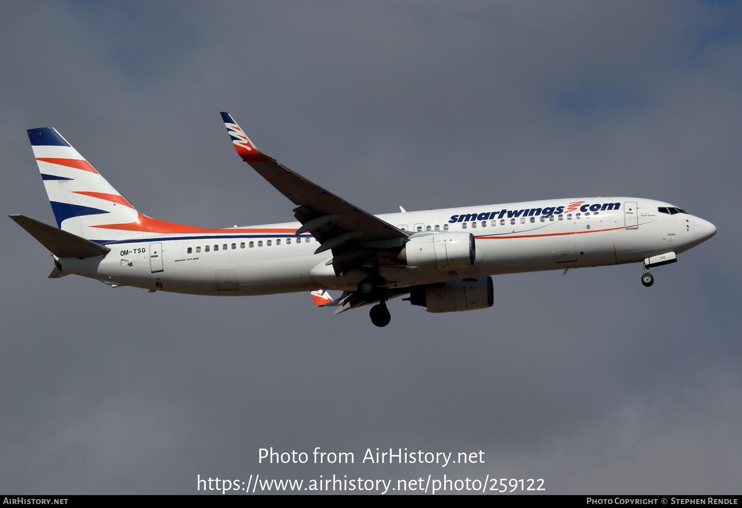 Aircraft Photo of OM-TSG | Boeing 737-82R | Smartwings | AirHistory.net #259122