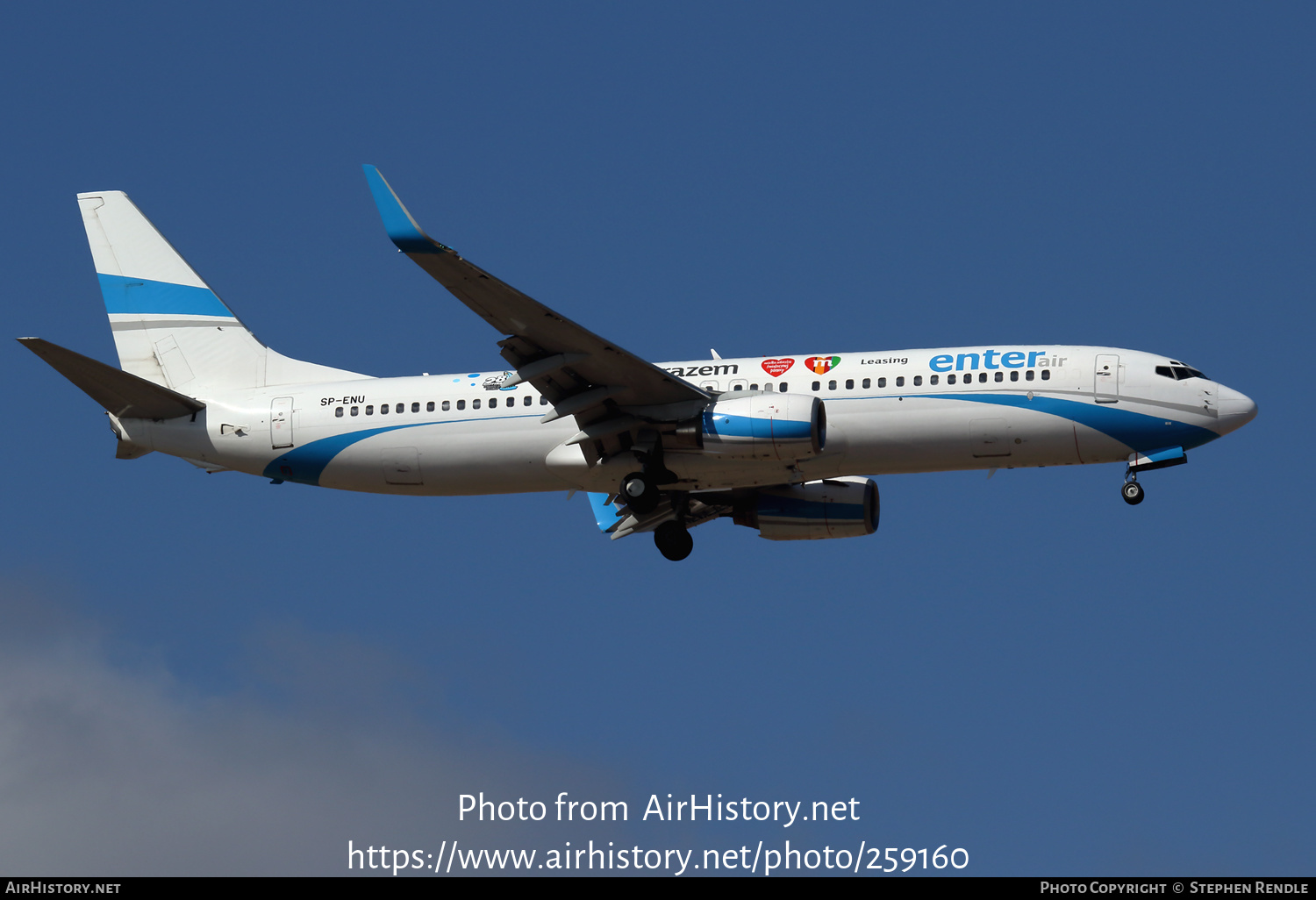 Aircraft Photo of SP-ENU | Boeing 737-83N | Enter Air | AirHistory.net #259160