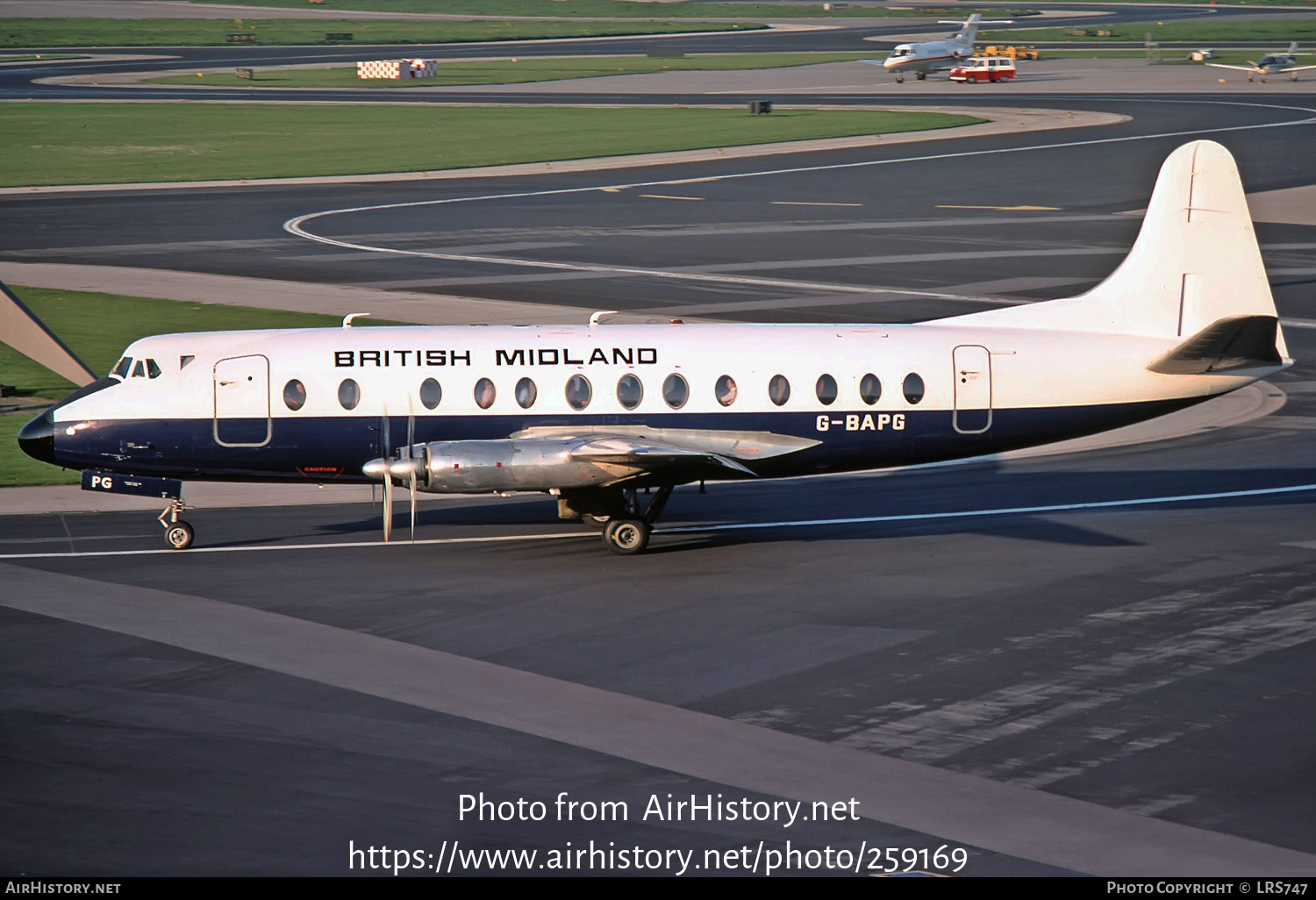 Aircraft Photo of G-BAPG | Vickers 814 Viscount | British Midland Airways - BMA | AirHistory.net #259169