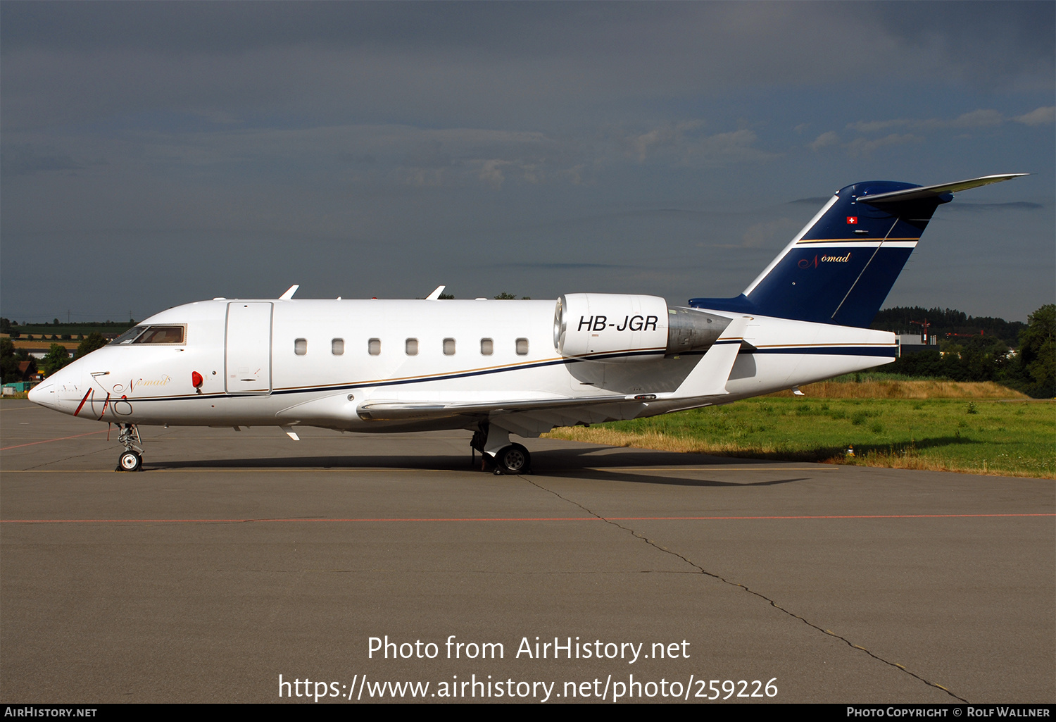 Aircraft Photo of HB-JGR | Bombardier Challenger 604 (CL-600-2B16) | Nomad Aviation | AirHistory.net #259226