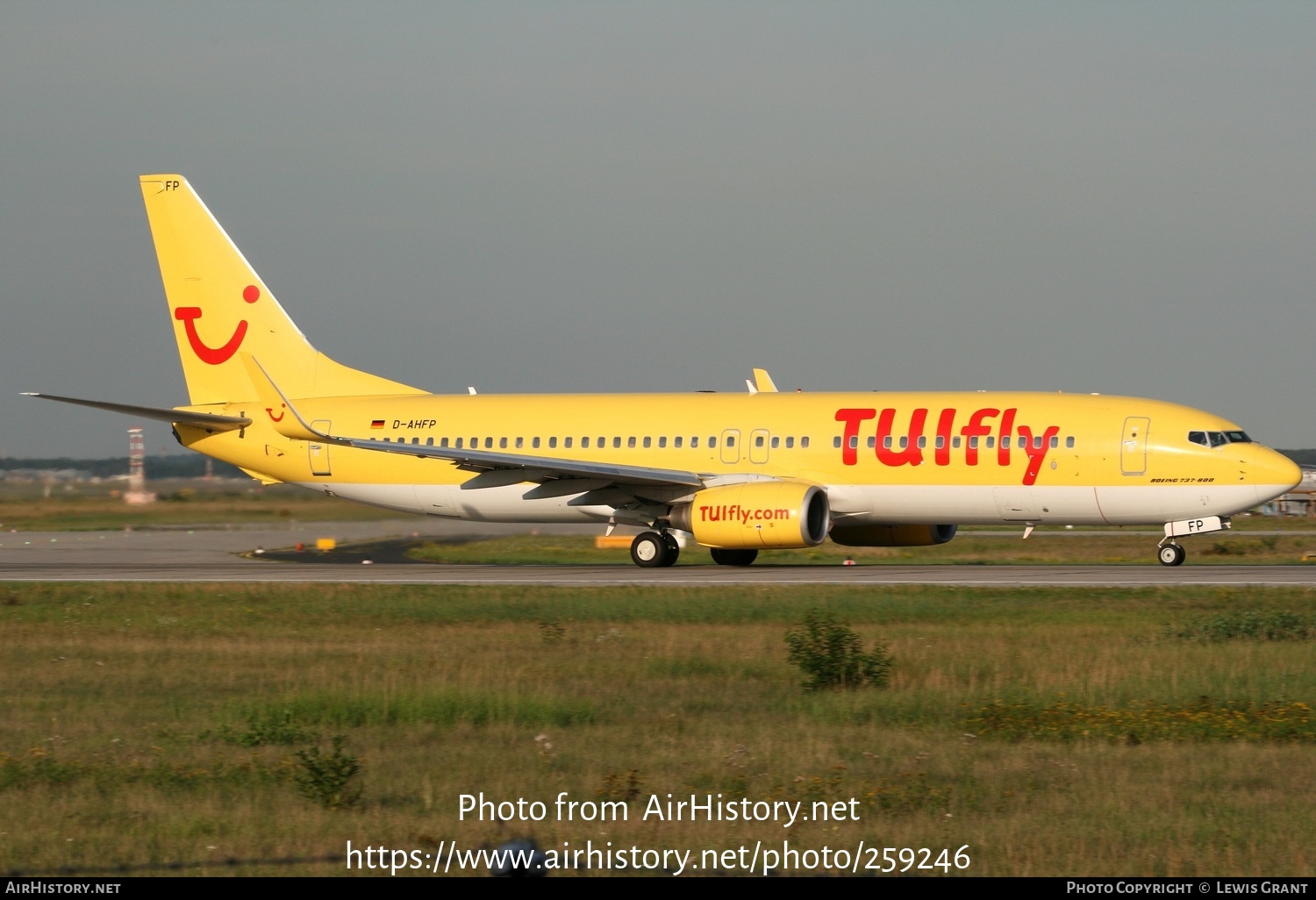 Aircraft Photo of D-AHFP | Boeing 737-8K5 | TUIfly | AirHistory.net #259246