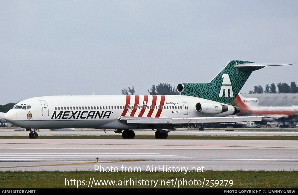 Aircraft Photo of XA-MEF | Boeing 727-264 | Mexicana | AirHistory.net #259279