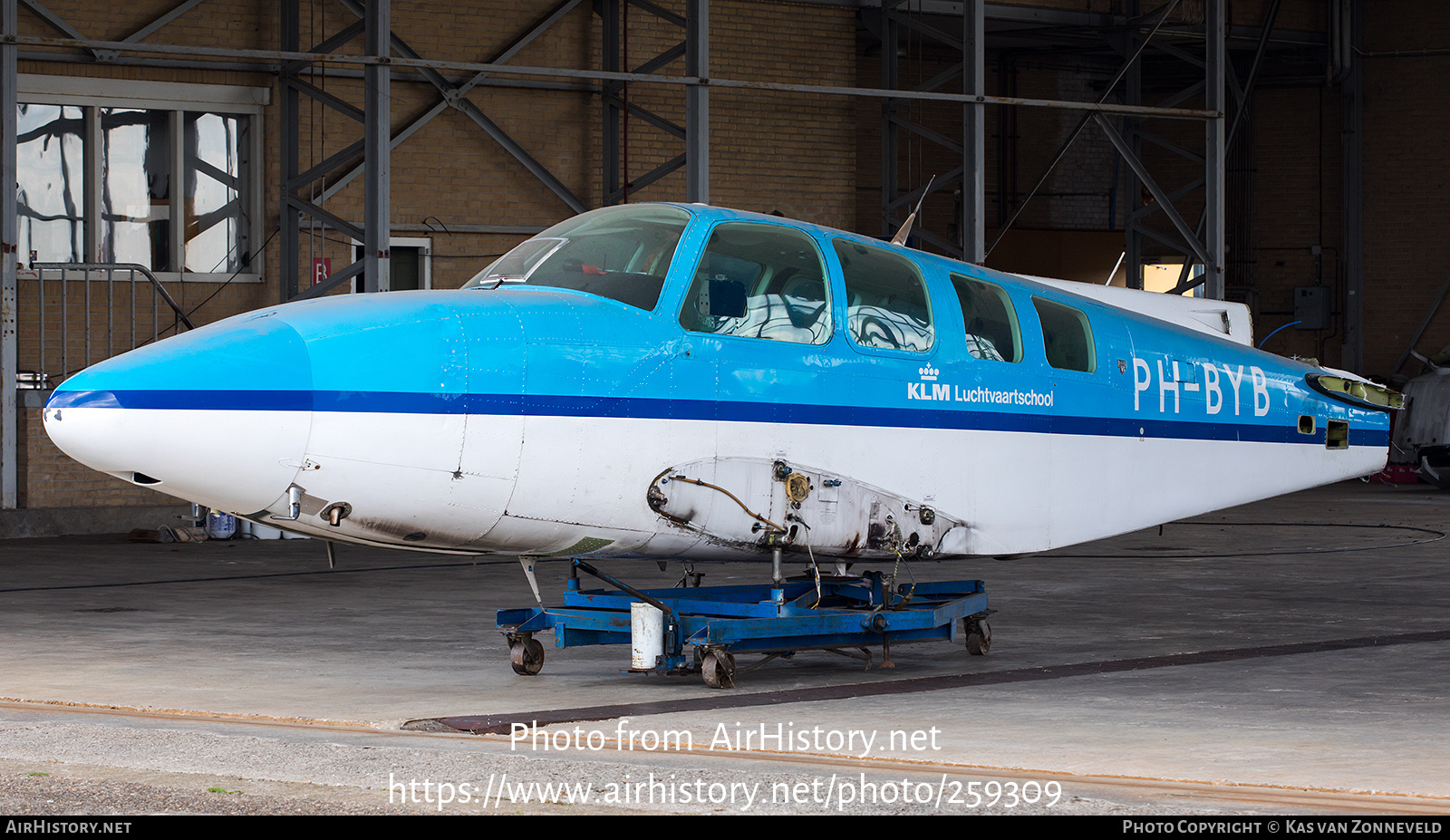 Aircraft Photo of PH-BYB | Beech 58 Baron | KLM Luchtvaartschool | AirHistory.net #259309