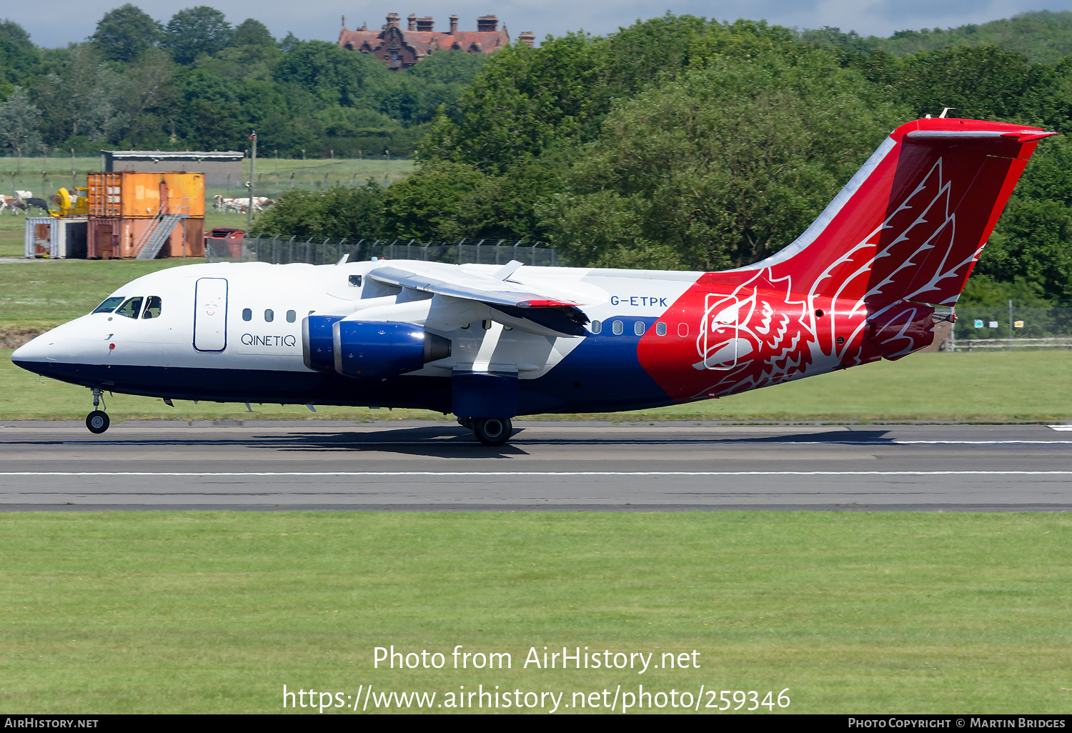 Aircraft Photo of G-ETPK | British Aerospace Avro 146-RJ70 | QinetiQ | AirHistory.net #259346