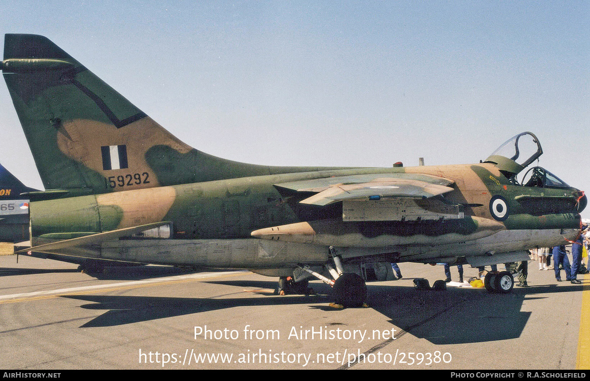 Aircraft Photo of 159292 | LTV A-7E Corsair II | Greece - Air Force | AirHistory.net #259380