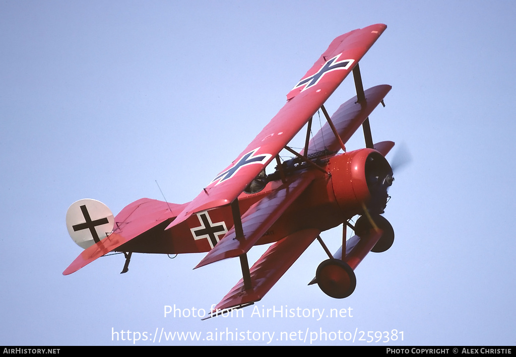 Aircraft Photo of G-BEFR / 425/17 | Fokker Dr.1 (replica) | Germany - Air Force | AirHistory.net #259381