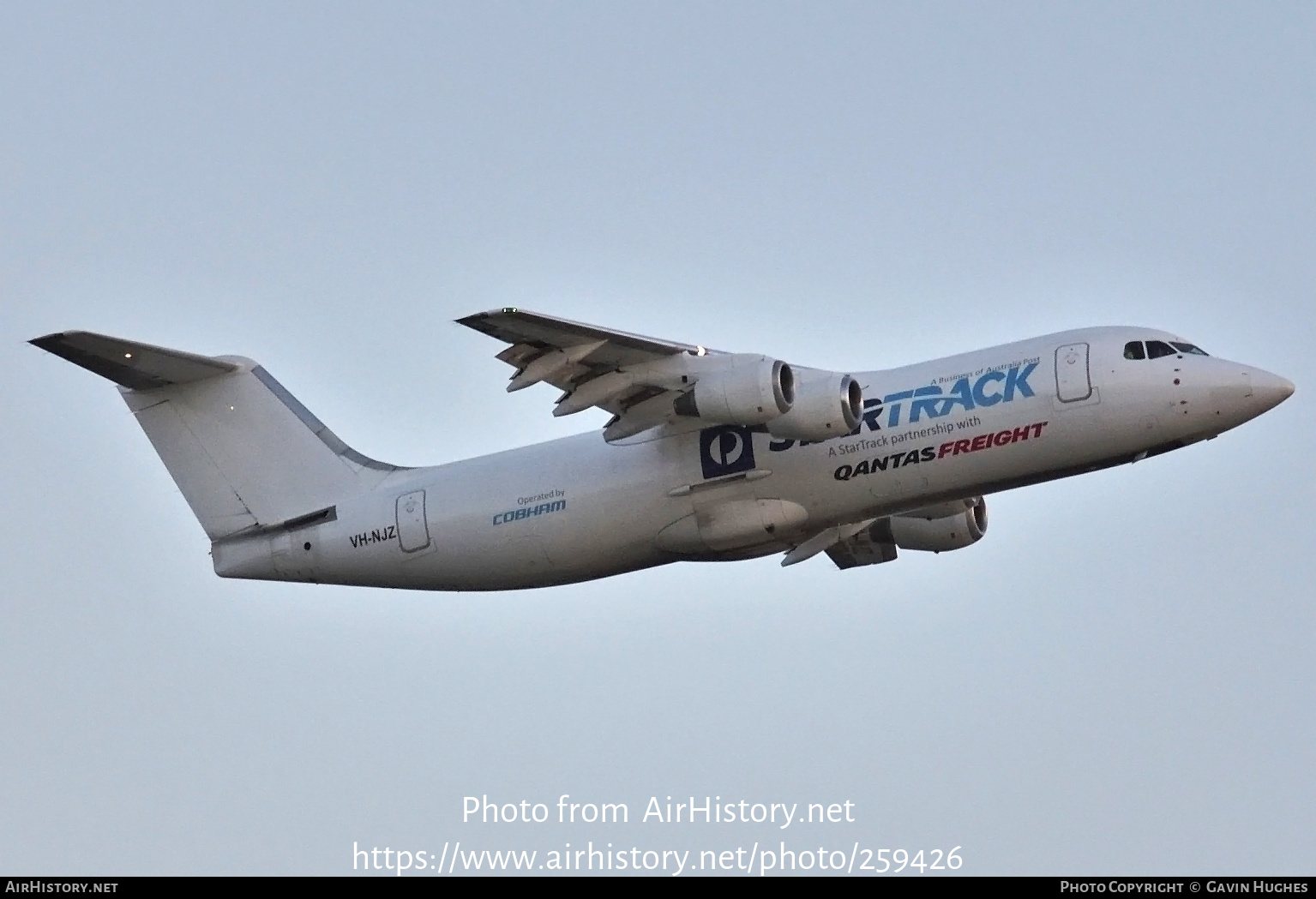 Aircraft Photo of VH-NJZ | British Aerospace BAe-146-300QT Quiet Trader | StarTrack | AirHistory.net #259426