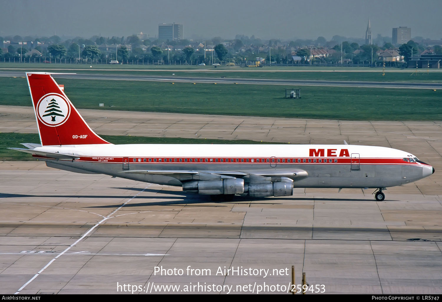 Aircraft Photo of OD-AGF | Boeing 720-047B | MEA - Middle East Airlines | AirHistory.net #259453