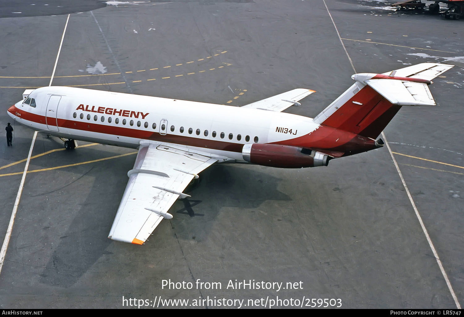 Aircraft Photo of N1134J | BAC 111-203AE One-Eleven | Allegheny Airlines | AirHistory.net #259503