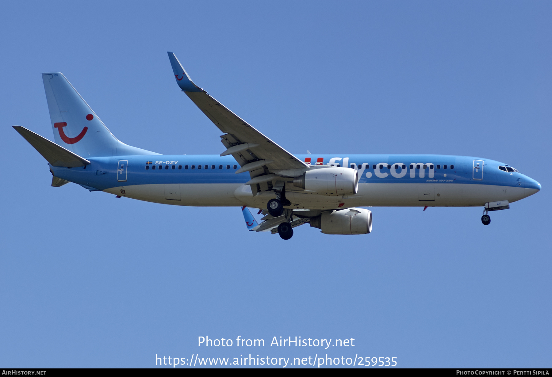 Aircraft Photo of SE-DZV | Boeing 737-804 | TUIfly Nordic | AirHistory.net #259535