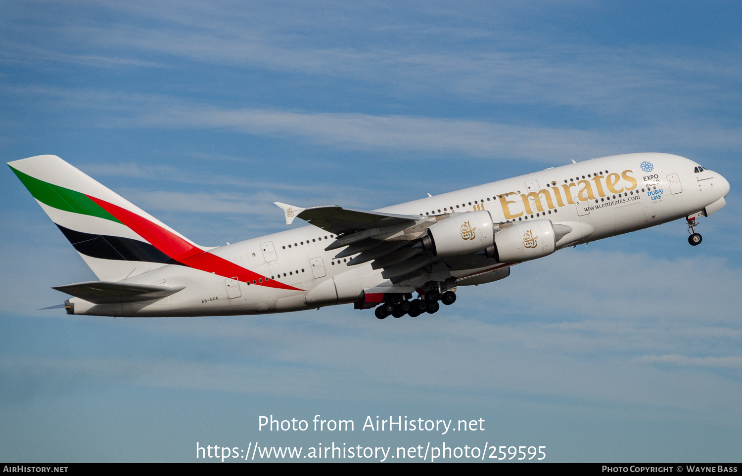 Aircraft Photo of A6-EEK | Airbus A380-861 | Emirates | AirHistory.net #259595