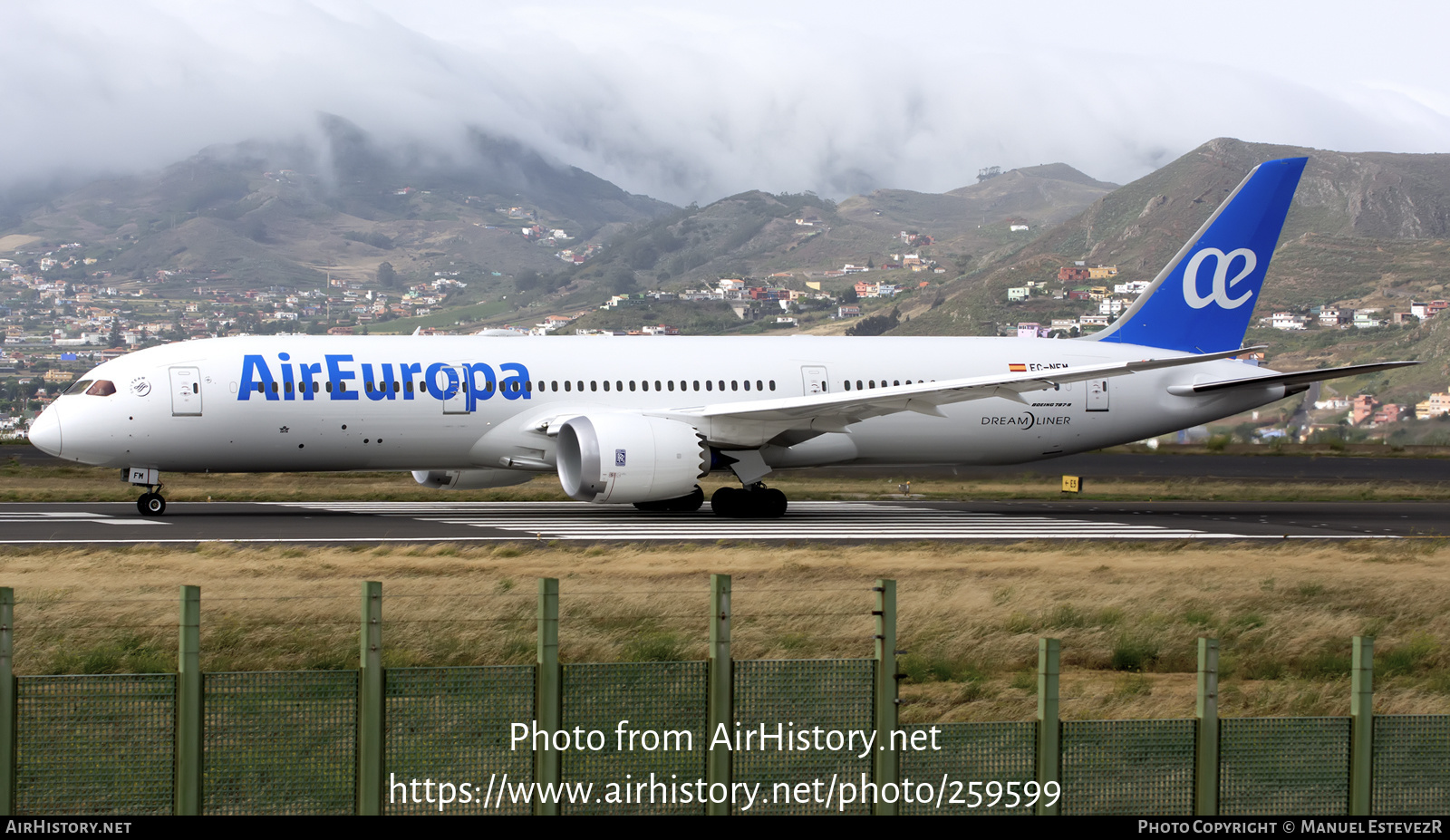 Aircraft Photo of EC-NFM | Boeing 787-9 Dreamliner | Air Europa | AirHistory.net #259599