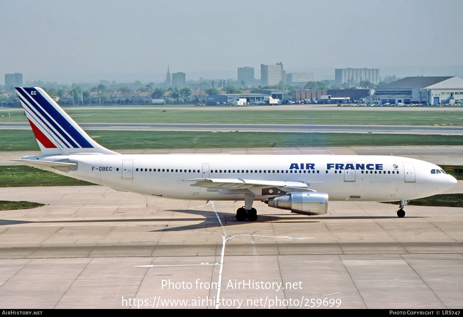 Aircraft Photo of F-GBEC | Airbus A300B2-101 | Air France | AirHistory ...