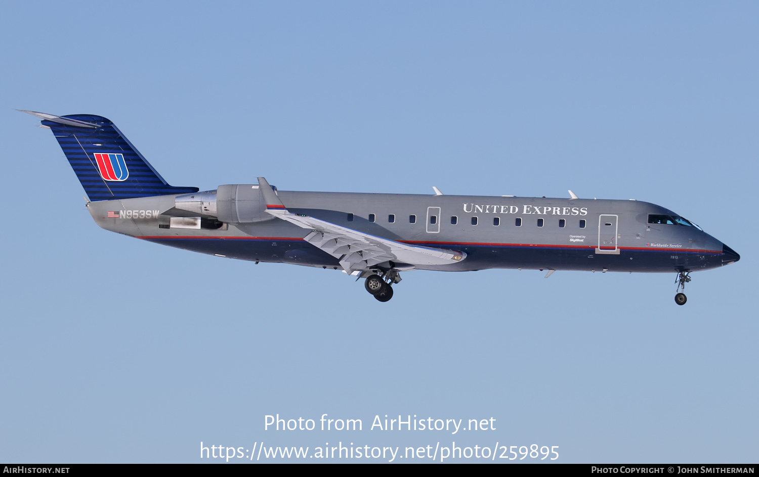 Aircraft Photo of N953SW | Bombardier CRJ-200ER (CL-600-2B19) | United Express | AirHistory.net #259895