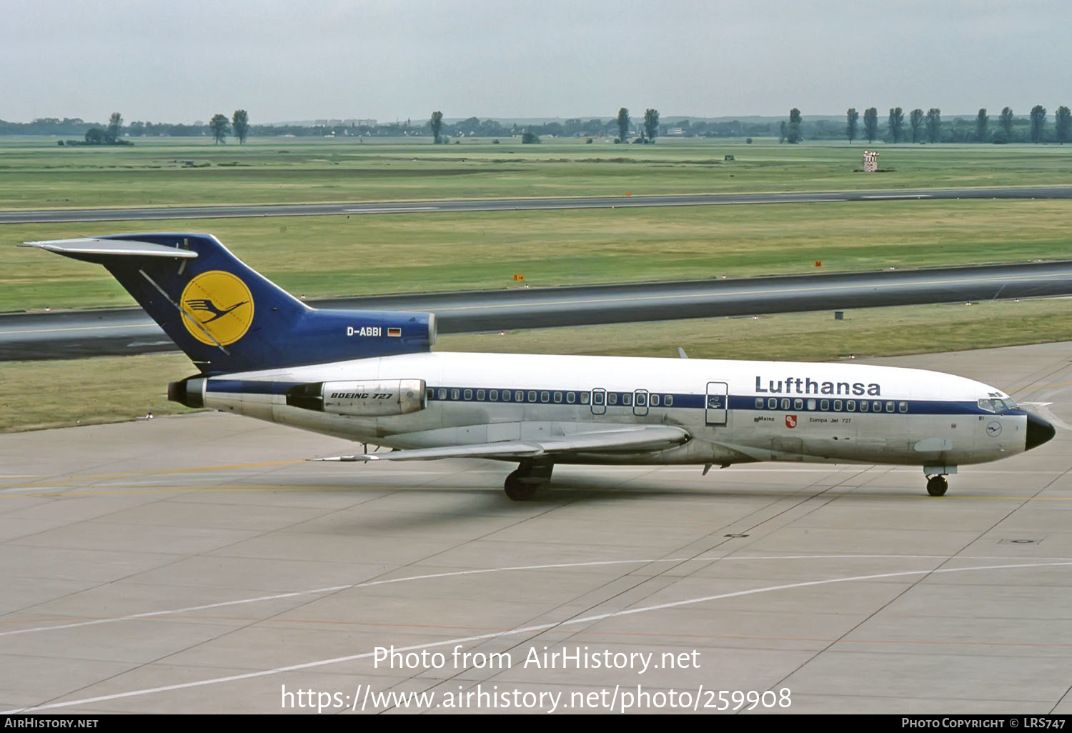 Aircraft Photo of D-ABBI | Boeing 727-30C | Lufthansa | AirHistory.net #259908