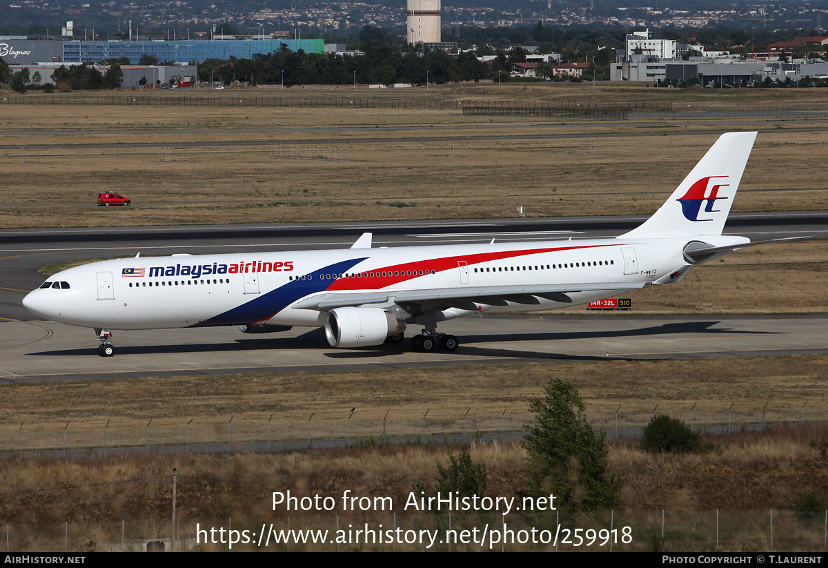 Aircraft Photo of F-WWTZ | Airbus A330-323 | Malaysia Airlines | AirHistory.net #259918