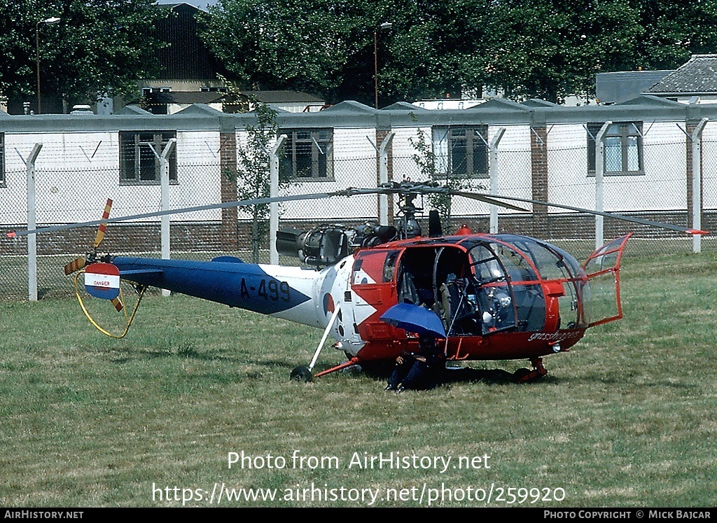 Aircraft Photo of A-499 | Sud SE-3160 Alouette III | Netherlands - Air Force | AirHistory.net #259920