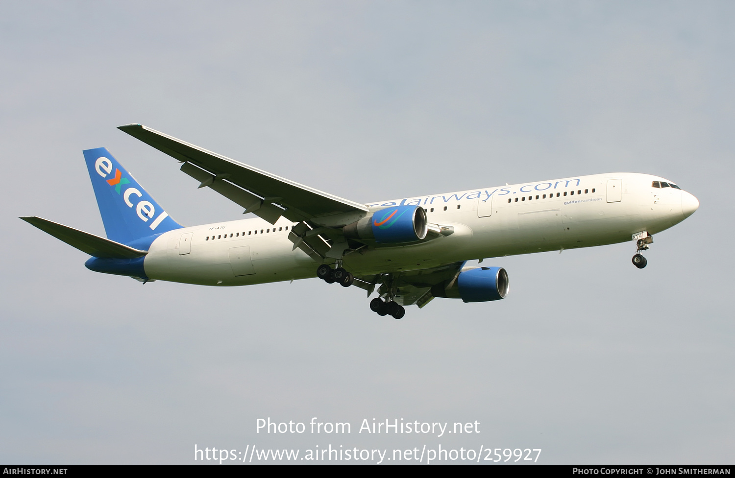 Aircraft Photo of TF-ATU | Boeing 767-3Y0/ER | Excel Airways | AirHistory.net #259927