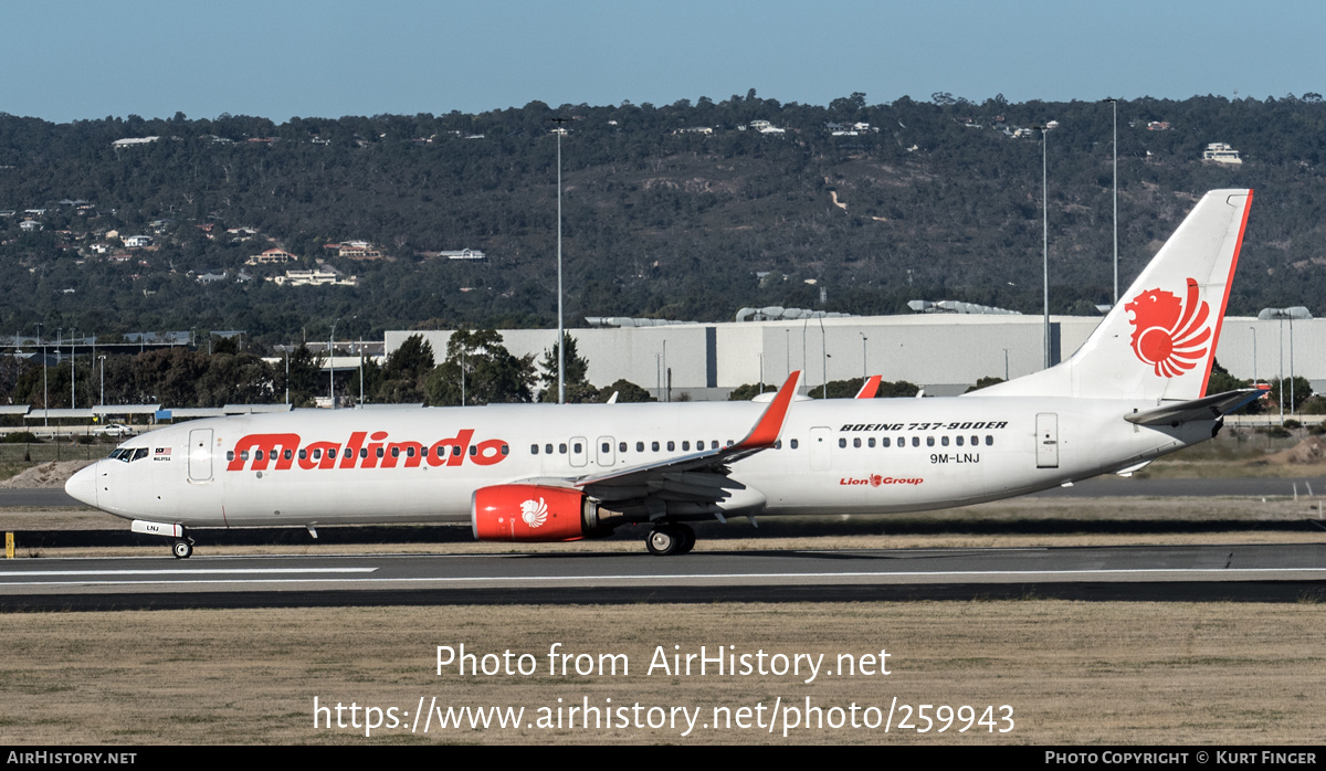 Aircraft Photo of 9M-LNJ | Boeing 737-9GP/ER | Malindo Air | AirHistory.net #259943