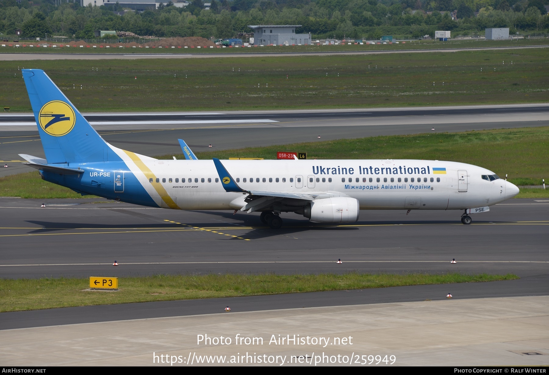 Aircraft Photo of UR-PSE | Boeing 737-84R | Ukraine International Airlines | AirHistory.net #259949