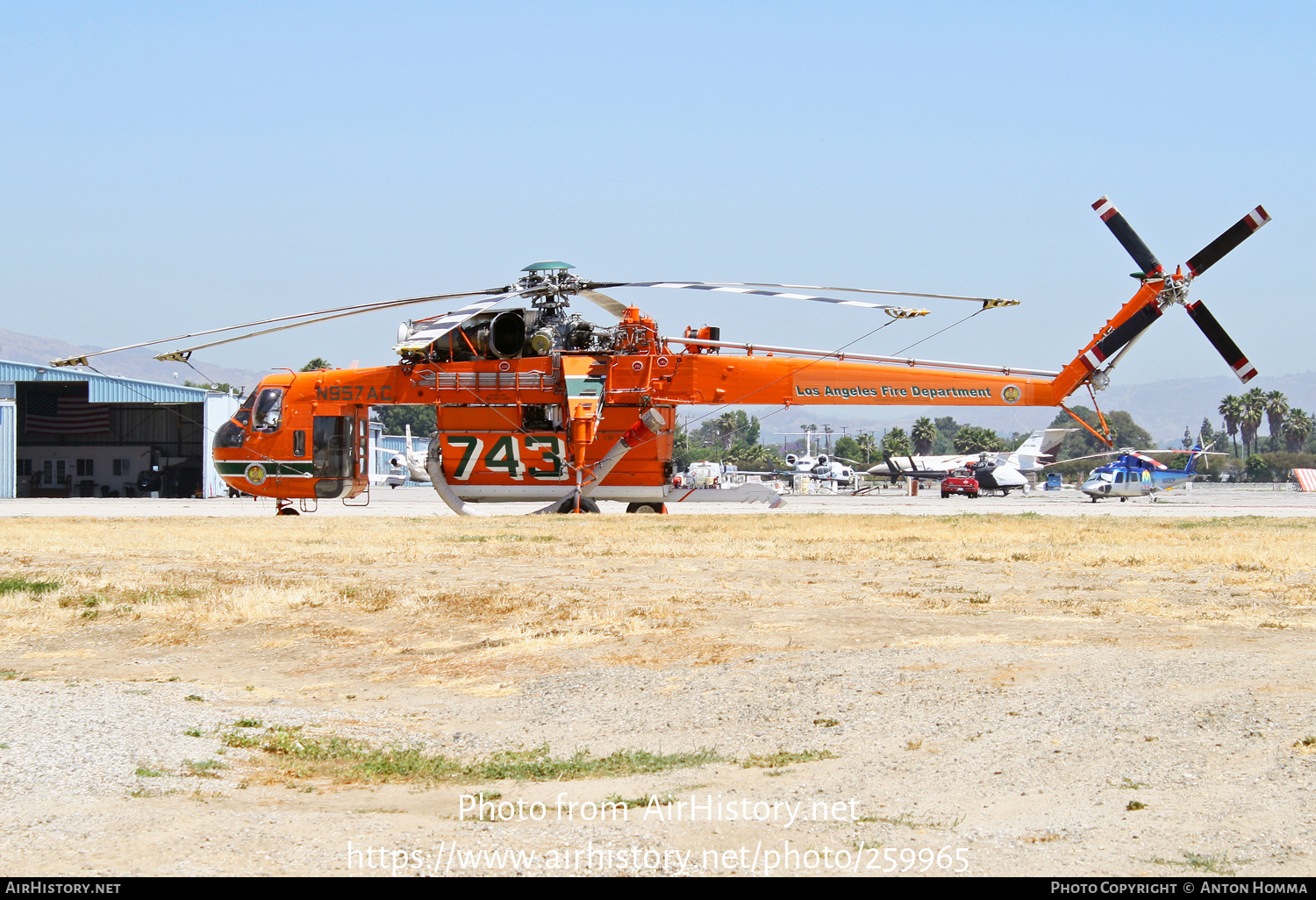 Aircraft Photo of N957AC | Sikorsky S-64E Skycrane | Los Angeles City Fire Department | AirHistory.net #259965