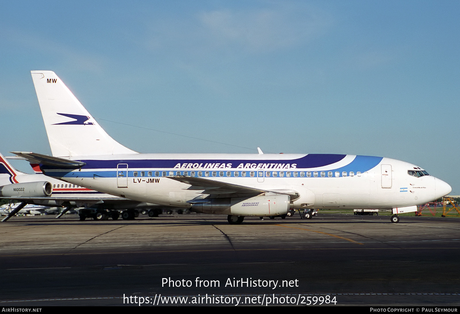 Aircraft Photo of LV-JMW | Boeing 737-287 | Aerolíneas Argentinas | AirHistory.net #259984