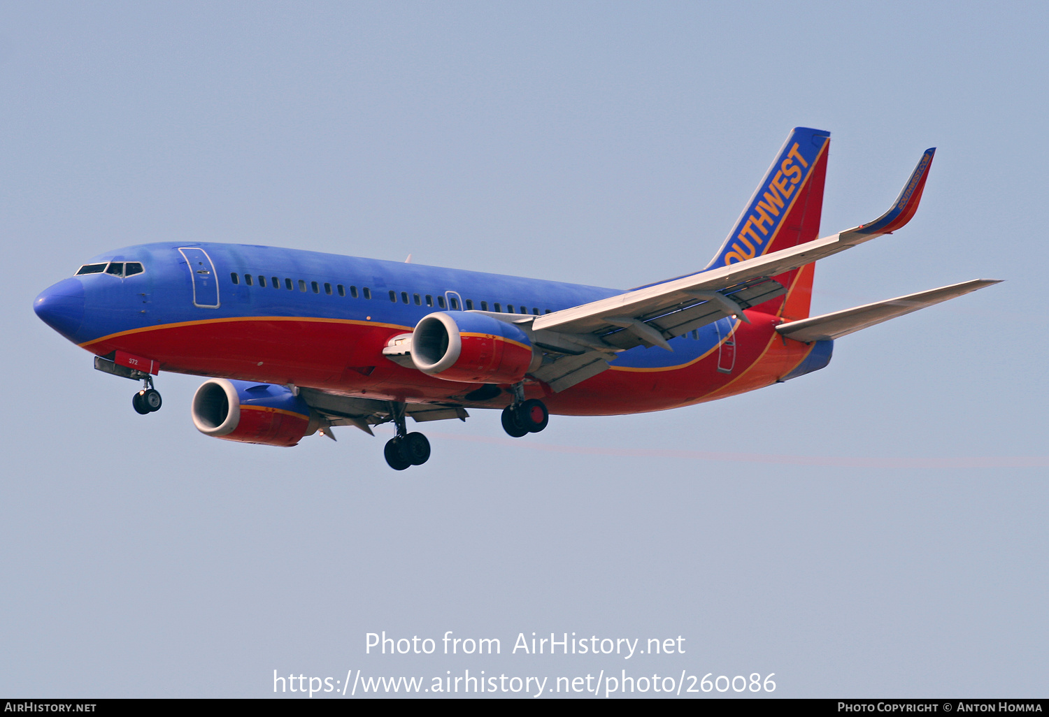 Aircraft Photo of N372SW | Boeing 737-3H4 | Southwest Airlines | AirHistory.net #260086