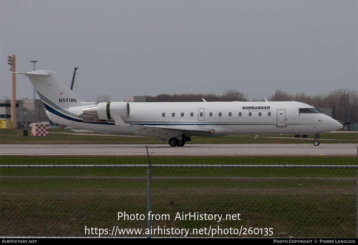 Aircraft Photo of N591ML | Bombardier CRJ-200LR (CL-600-2B19) | Bombardier | AirHistory.net #260135