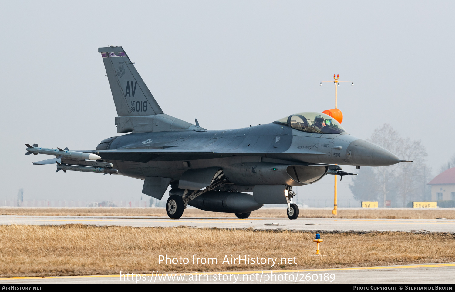 Aircraft Photo of 89-2018 / AF89-018 | Lockheed Martin F-16CM Fighting Falcon | USA - Air Force | AirHistory.net #260189