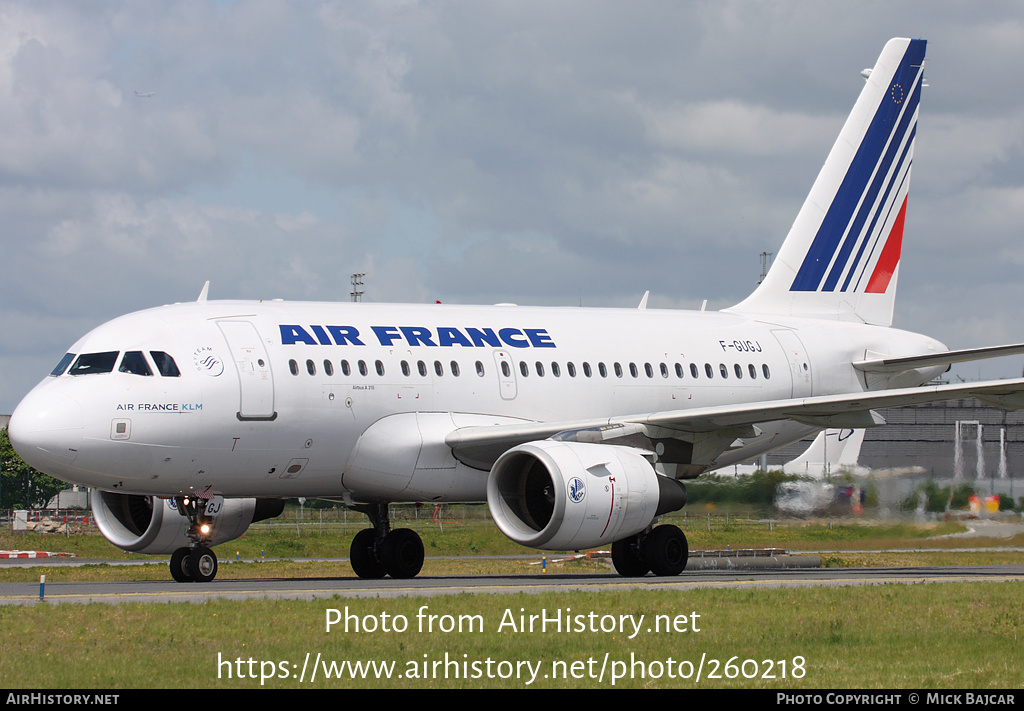 Aircraft Photo of F-GUGJ | Airbus A318-111 | Air France | AirHistory.net #260218