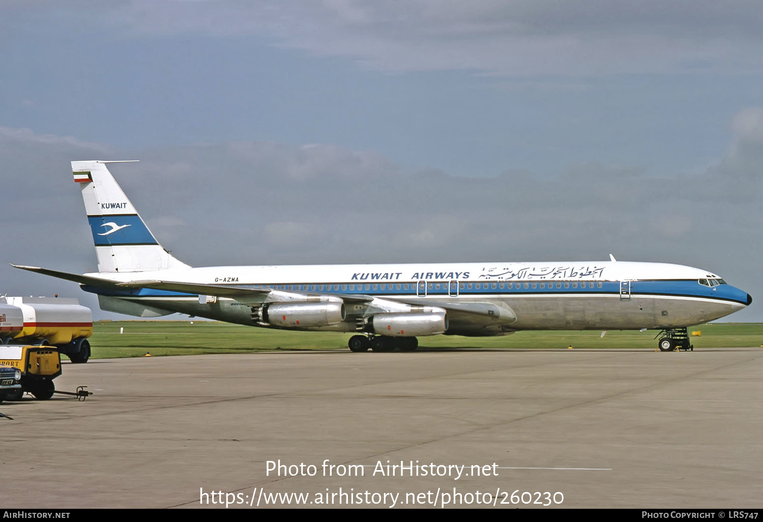 Aircraft Photo of G-AZWA | Boeing 707-321(F) | Kuwait Airways | AirHistory.net #260230