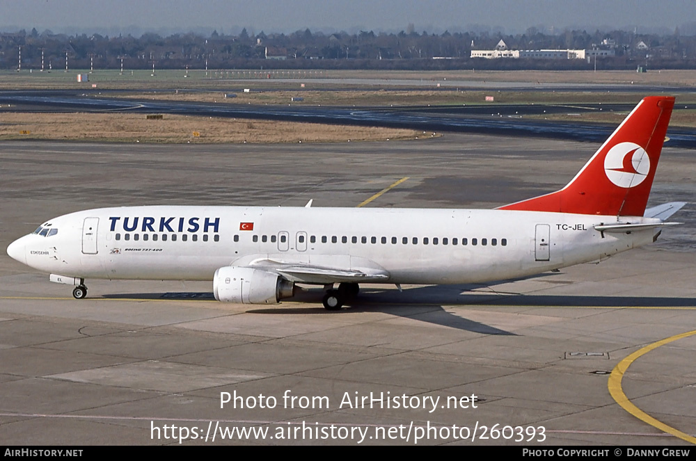 Aircraft Photo of TC-JEL | Boeing 737-4Q8 | Turkish Airlines | AirHistory.net #260393