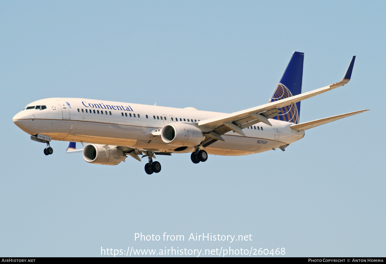 Aircraft Photo of N57439 | Boeing 737-924/ER | Continental Airlines | AirHistory.net #260468