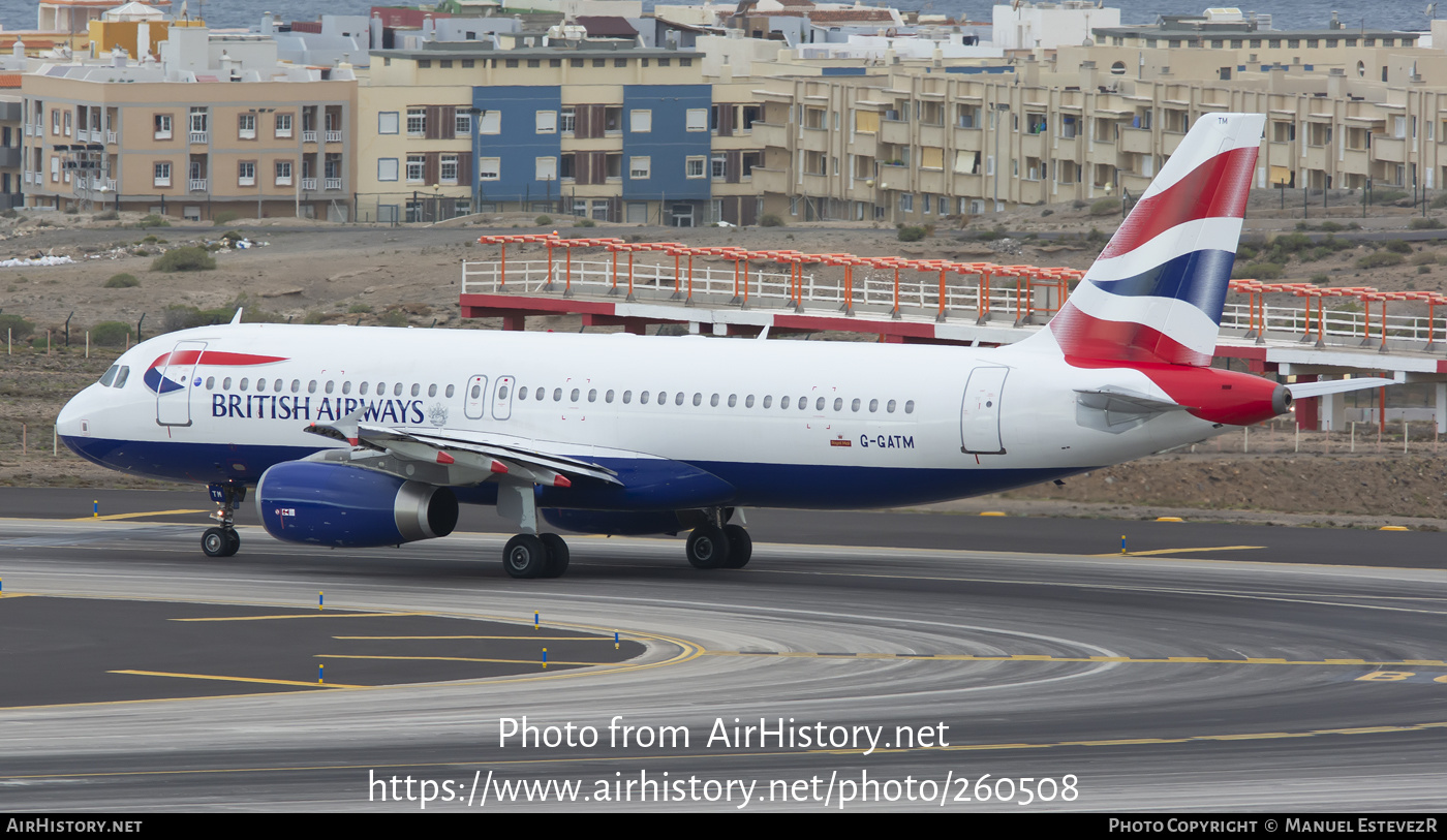 Aircraft Photo of G-GATM | Airbus A320-233 | British Airways | AirHistory.net #260508