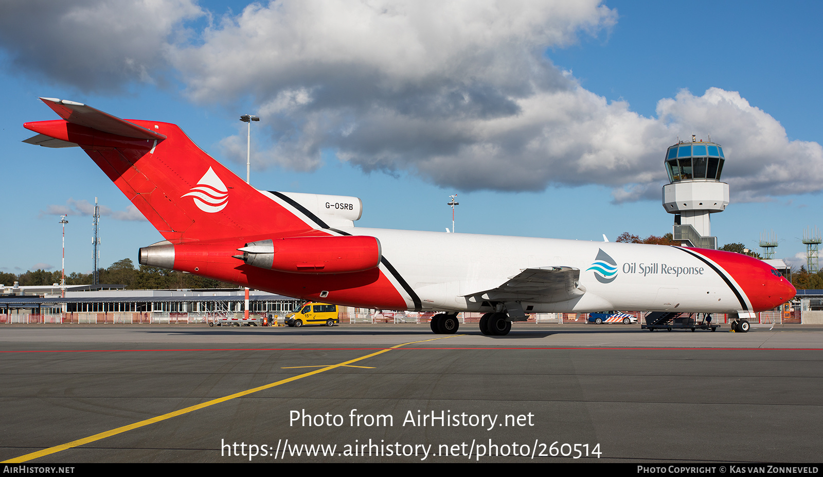 Aircraft Photo of G-OSRB | Boeing 727-2S2F/Adv(RE) Super 27 | Oil Spill Response | AirHistory.net #260514