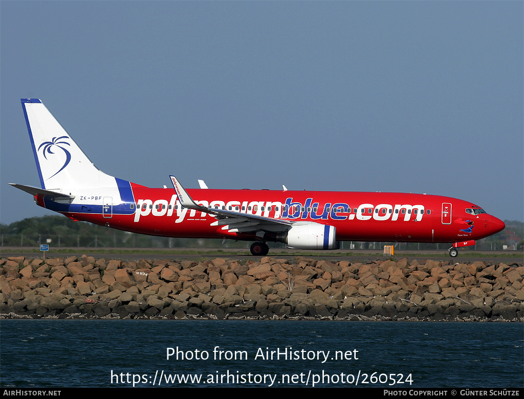 Aircraft Photo of ZK-PBF | Boeing 737-8FE | Polynesian Blue | AirHistory.net #260524