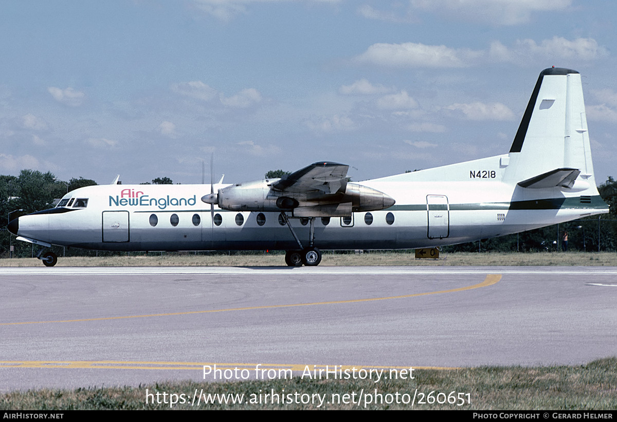 Aircraft Photo of N4218 | Fairchild Hiller FH-227B | Air New England | AirHistory.net #260651