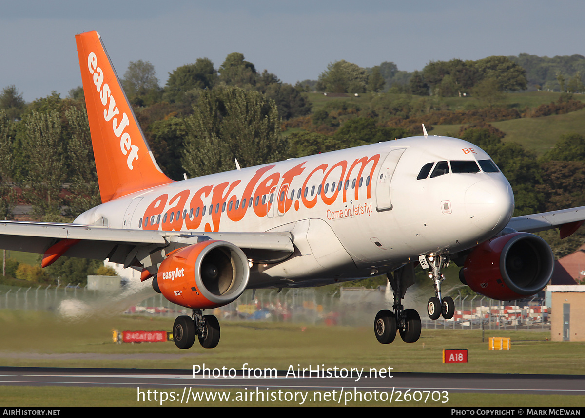 Aircraft Photo of G-EZBE | Airbus A319-111 | EasyJet | AirHistory.net #260703