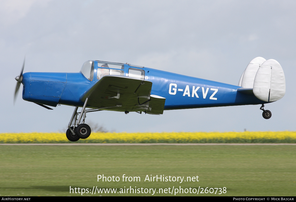 Aircraft Photo of G-AKVZ | Miles M.38 Messenger 4B | AirHistory.net #260738