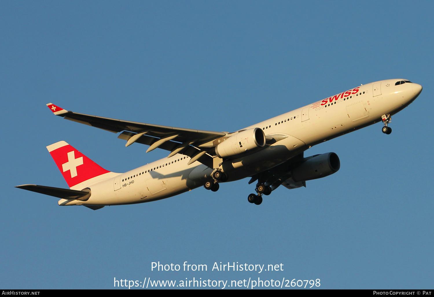 Aircraft Photo of HB-JHD | Airbus A330-343 | Swiss International Air Lines | AirHistory.net #260798